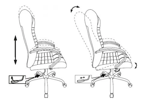 Кресло руководителя Бюрократ KB-10SL черный кожа крестовина металл хром
