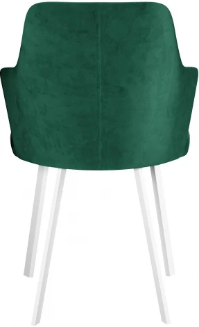 Стул DikLine 345 K13 изумруд, ножки белые арт.00-00076158
