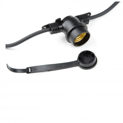 Гирлянда Uniel UDL-K121 10/E27/5M 5C IP65 BLACK BELT-LIGHT