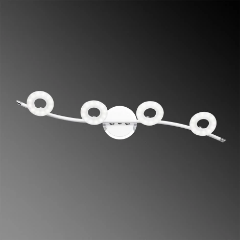 Настенно-потолочный светильник IDLamp Bianca 390/4PF-LEDWhitechrome