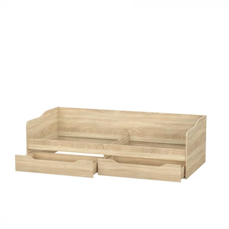 Кровать КР 1 с основанием и Матрас Арникаом Софт, дуб сонома