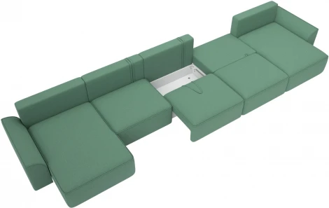 Диван п-образный Лига-048 НПБ МегаЛонг Лига Диванов (Рогожка) арт.128318