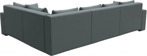 Диван угловой Майами Long правый угол (Серый/Рогожка) Лига Диванов арт.122907