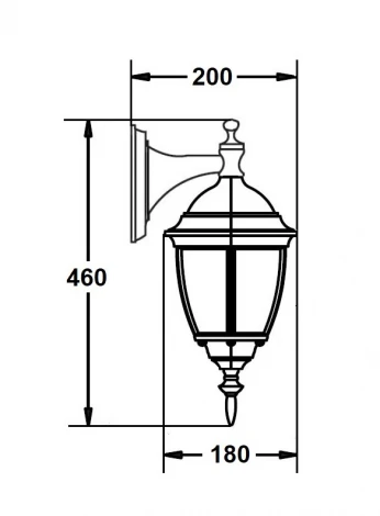 Настенный фонарь уличный Oasis Light ARSENAL S 91202S 04 Gb