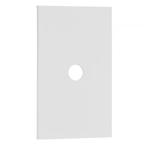 TV накладка/Вывод кабеля 2 модульная белый матовый Meiton AW08M2