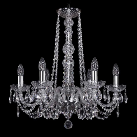 Подвесная люстра Bohemia 1406 1406/6/195/h-58/Ni