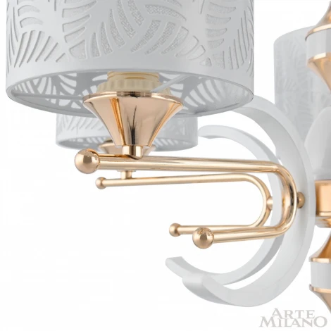 Подвесная люстра Arte Milano Florentia-2097 302097/6 Wh/Gd (220V, на цепи)