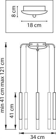 Подвесной светильник Lightstar Tubo L5T747137 (LED, 220V, на проводе, круглые)