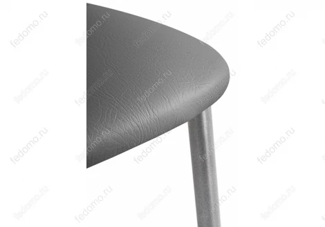 Стул Woodville на металлокаркасе Goki с мягкой спинкой серый полимер / светлый мусс 453993