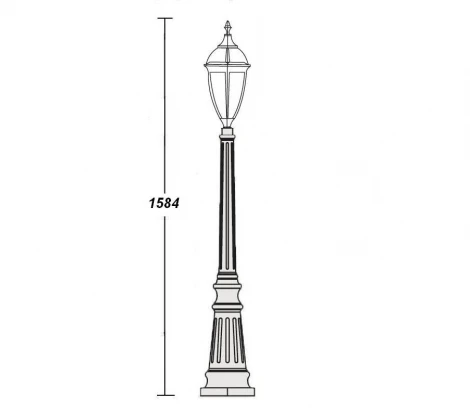 Наземный фонарь Oasis Light California S 84211