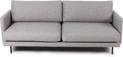 Диван ОГОГО Ricadi трёхместный (Ткань,Рогожка/Серый)