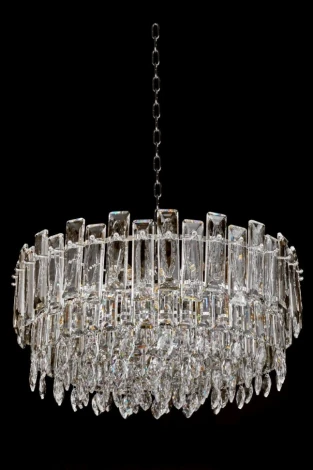 Подвесная люстра Fluorite Constancia FL1064-14P (220V, хрусталь, на цепи)