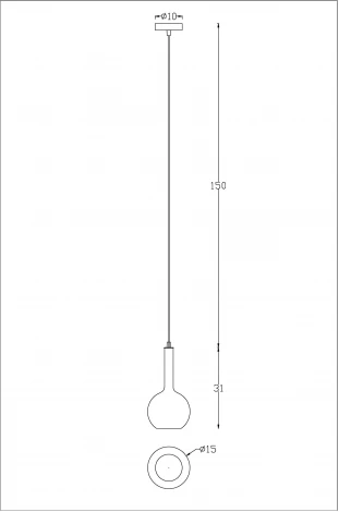 Подвесной светильник Arte Lamp Gala A2715SP-1SG (220V, на проводе, шар)