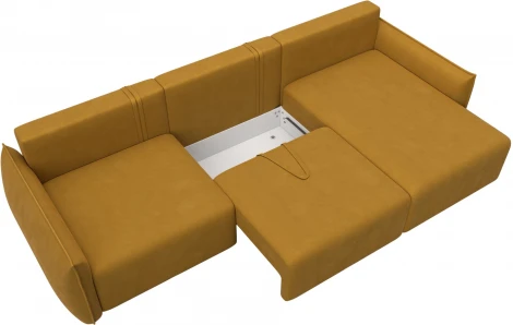 Диван угловой Лига-051 НПБ Лонг угол универсальный Лига Диванов (Велюр) арт.128725