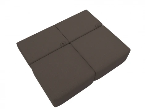 Диван прямой модульный Лига-060 НПБ (ЛДСП,Брус,Фанера/Пластик/Рогожка/Коричневый) Лига Диванов 129704