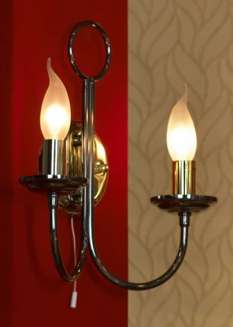 Бра Lussole Todi LSA-4611-02 (220V, подсвечник, свеча, IP21)