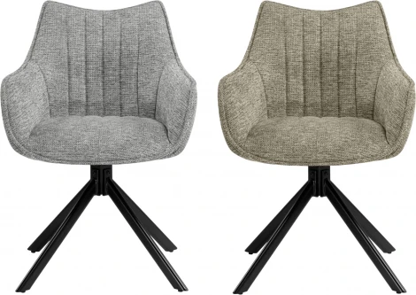 Стул на металлокаркасе Woodville Denever gray / black арт.15836