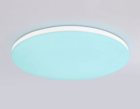 Потолочный светильник RGB круглый светодиодный с пультом и управлением смартфоном Ambrella ORBITAL FZ2002 (220V, умный дом - Алиса, Tuya Smart, Алекса, Smart Home, круглые, IP54)