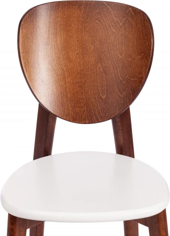 Обеденный стул Tetchair DIAMANTE (Бук/Коричневый,Белый)