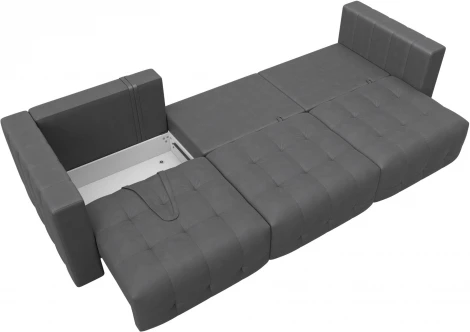 Диван прямой Лига-052 НПБ Лонг Лига Диванов (Замша) арт.128794