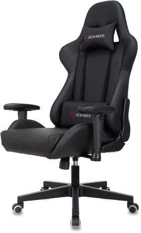 Кресло игровое Zombie Formula черный/карбон эко.кожа крестов. пластик черный CARB