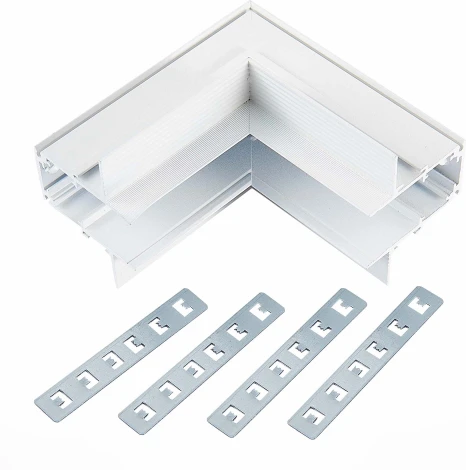 Внутренний угол-соединитель для встраиваемого магнитного шинопровода под ГКЛ 12мм ST Luce Skyline 48 ST1007.549.12