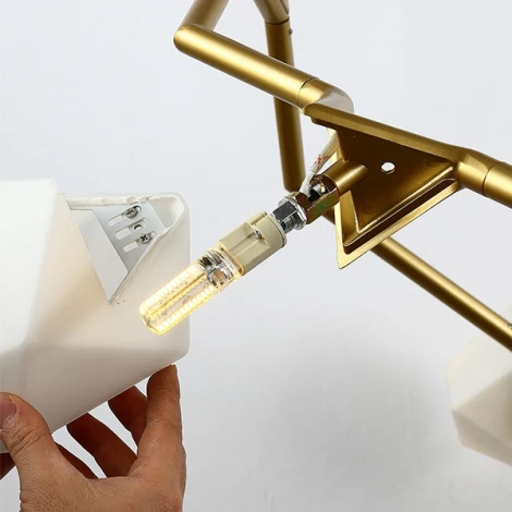 Потолочная люстра на штанге Seed L8 By ImperiumLoft Peach01 (220V)