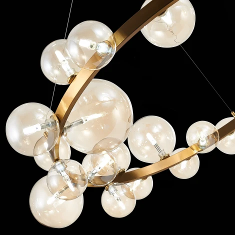 Подвесная люстра ST Luce Necton SL1165.303.24 (220V, на тросе, шарики, молекулы)