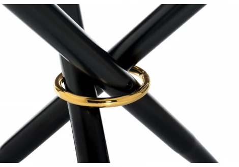 Стеклянный стол Woodville Rock white / black 11772