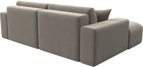 Диван угловой Лига-036 НПБ Классик левый угол (Бежевый/Микровельвет) Лига Диванов арт.121364L