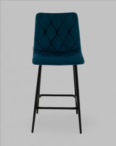 Стул полубарный Одди Diamond велюр синий Stool Group арт.УТ000040900