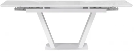 Стол стеклянный Notta Конор 140(200)х80х73 ультра белый / белый 517338