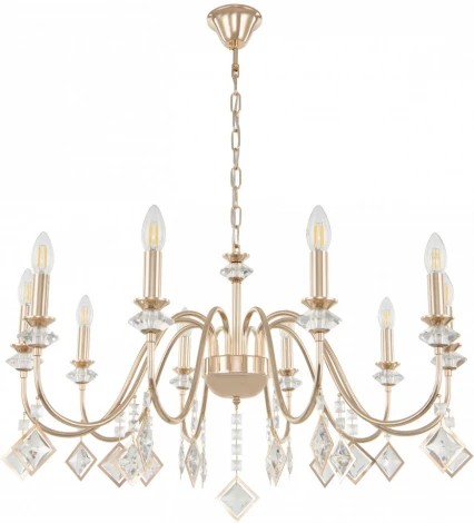 Подвесная люстра Arte Milano AM342101 342101/10 FGD (220V, подвески, на цепи, подсвечник, свеча)