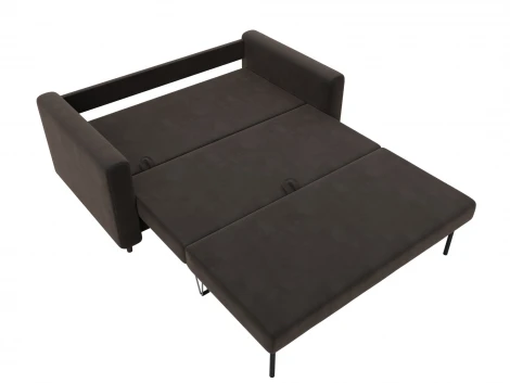 Диван прямой Лига-070 (ЛДСП,Брус,Фанера/Дерево/Велюр/Коричневый) Лига Диванов 129747