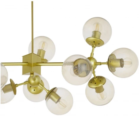 Потолочная люстра на штанге Lumina Deco Zodiak LDP 160-12 GD