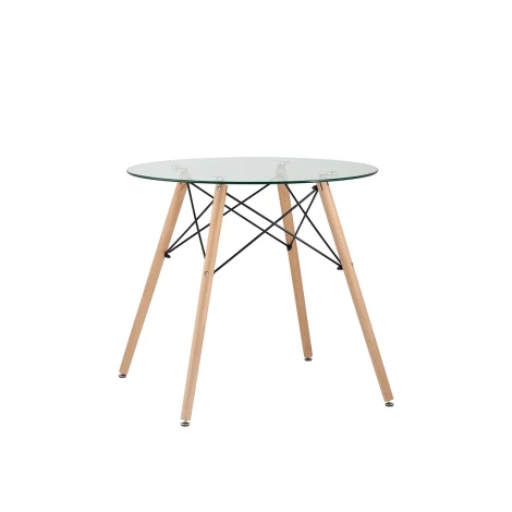 Стол круглый EAMES DSW стеклянный