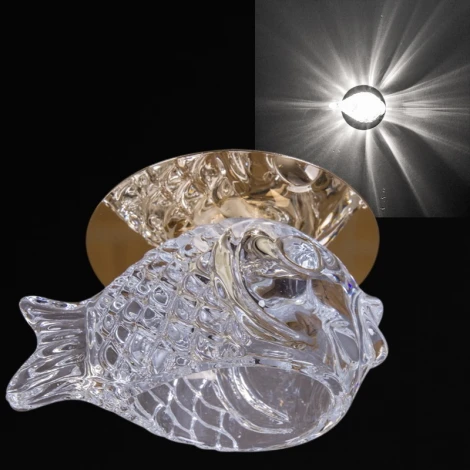 Встраиваемый точечный светильник Reluce 08074-9.0-001H G9 GD (220V)