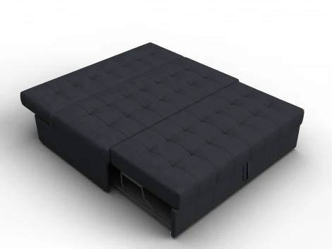 Диван прямой Лига-107 (140) (ЛДСП,Брус,Фанера,Замша/Темно-серый) Лига Диванов 134927