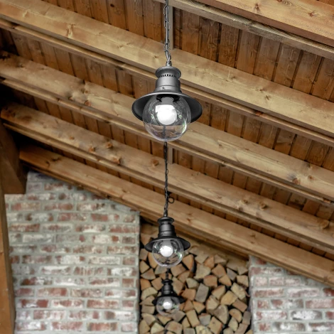 Уличный светильник подвесной Elektrostandard Talli черный GL 3002H (220V, на цепи, IP44)