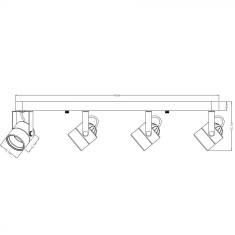 Спот Arte Lamp Lente A1310PL-4CC