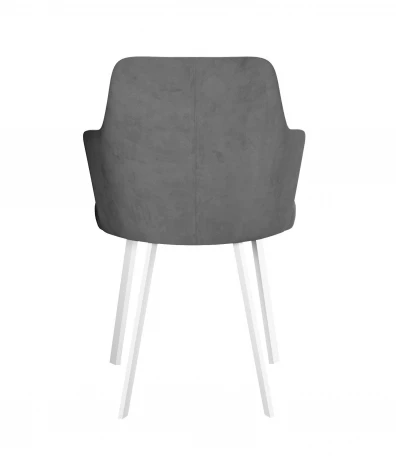 Стул DikLine 345 C56 серый, ножки белые арт.00-00076165