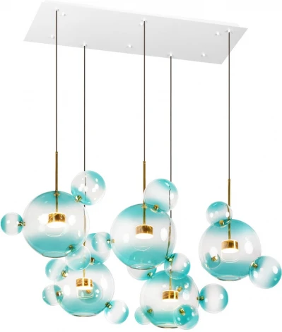 Подвесной светильник Loft It Bolle 2027-S5 Blue (LED, 220V, на проводе, шар, молекулы)