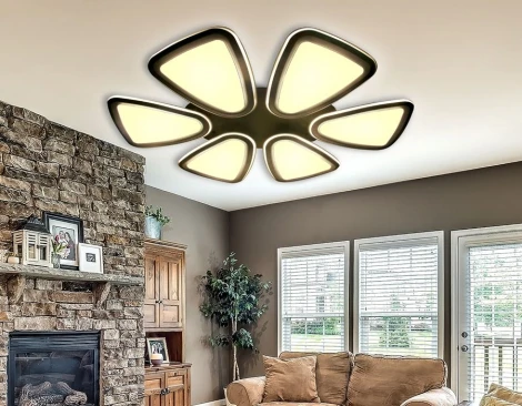 Потолочная люстра Ambrella Orbital Granule FG1014/6 WH/SL 410W D1040*800