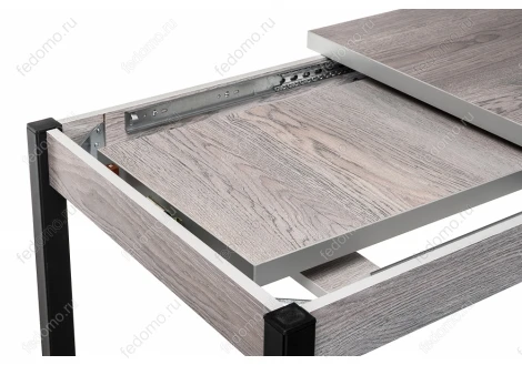 Стол Woodville Оригон навара / черный матовый 368663