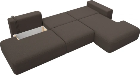 Диван угловой Лига-036 НПБ Модерн Лонг правый угол Лига Диванов (Рогожка) арт.124694