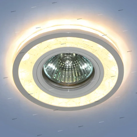 Встраиваемый точечный светильник Elektrostandard 70204 7020 MR16 WH/SL белый/серебро