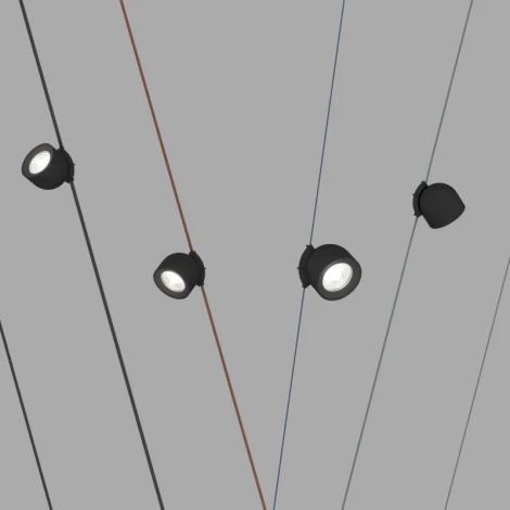 Трековый светильник низкоковольтный для ременной системы LED с голосовым управлением 48V Denkirs Belty Spot DK5640-BK (Умный дом) (умный дом - Smart Life)