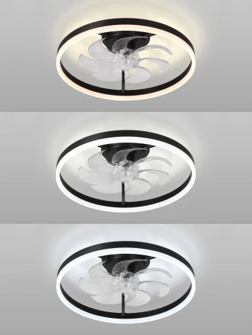 Потолочная люстра светодиодная с вентилятором Natali Kovaltseva Ledfan LED LAMPS 81490