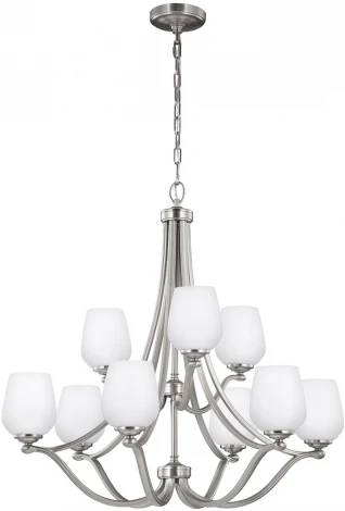 Подвесная люстра ярусная большая Vintner FE-VINTNER9 Feiss (220V, на цепи)