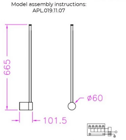 Бра линейное светодиодное Aployt Merian APL.019.11.07 (220V)